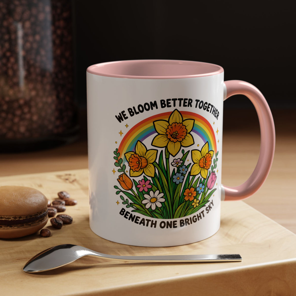 We Bloom Better Together Mug, Teacher Appreciation Gift, Inspirational Flower Coffee Mug, Classroom Teacher Gift, Thank You Teacher Cup