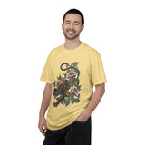 Traditional Panther Graphic Shirt, Floral Tattoo T-Shirt for Men and Women, Old School Big Cat Tee, Alternative Art Gift for Tattoo Fans