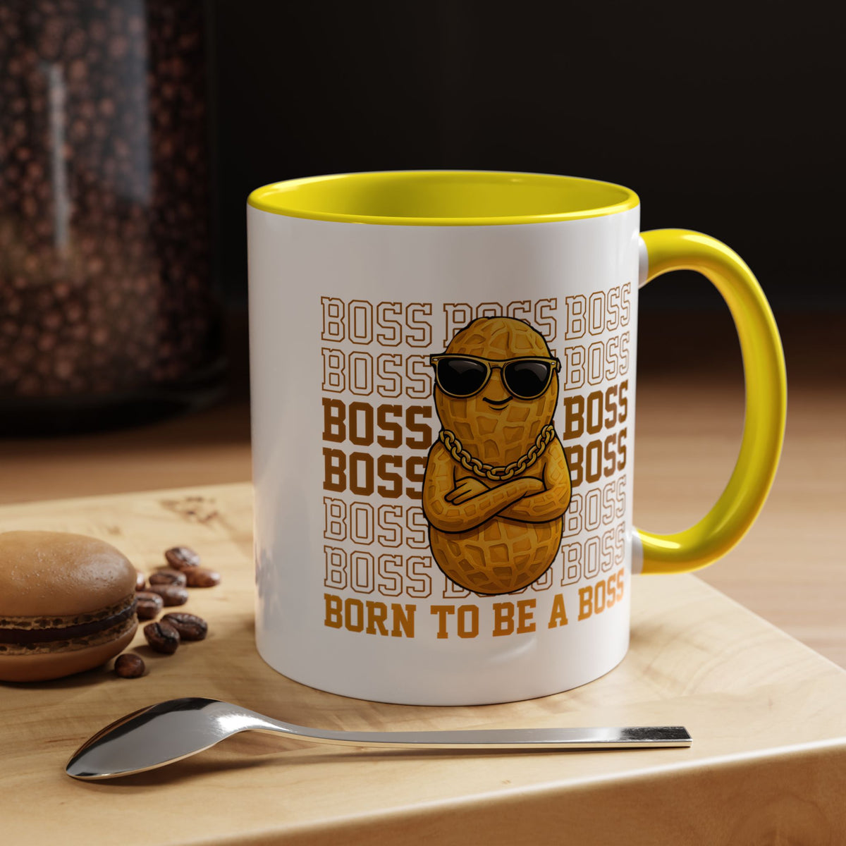 Born to Be a Boss Mug, Funny Boss Coffee Mug, Leadership Gift for Manager, Entrepreneur Coffee Cup, Office Desk Gift