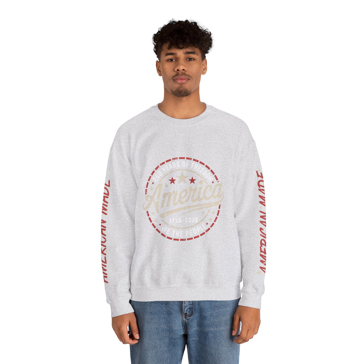 America 250 Sweatshirt, We The People Pullover, 1776 2026 USA Anniversary Top, Patriotic American Heritage Gift, Vintage Americana