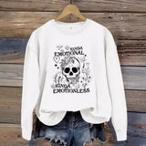Printed pullover sweatshirt sweatshirt