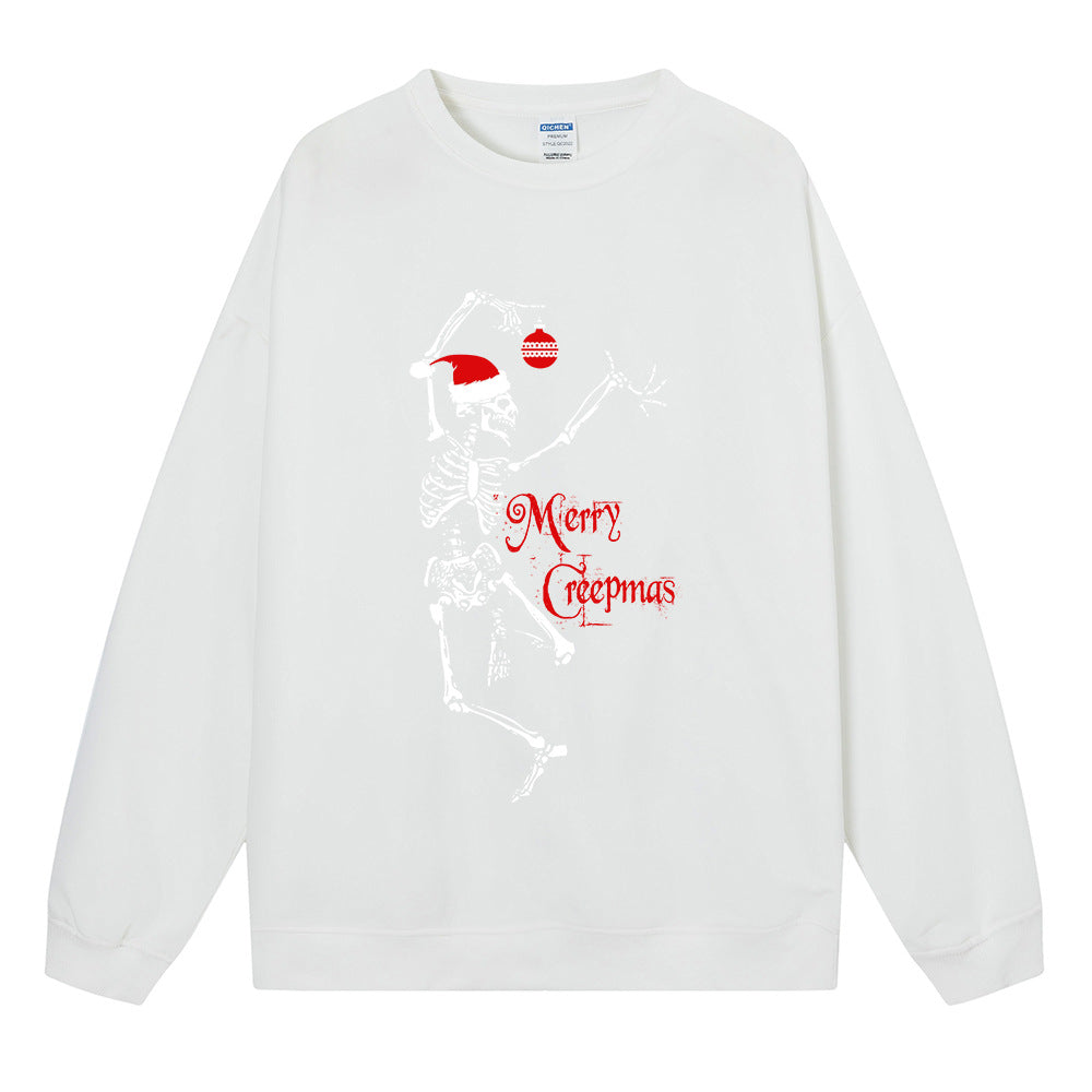 Christmas Women's Hoodie Skull Christmas Hat