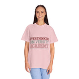 Overthinking University T-Shirt, Funny Anxiety Graphic Tee, Chronic Thinker Gift, College Student Shirt, Sarcastic College Campus Outfit