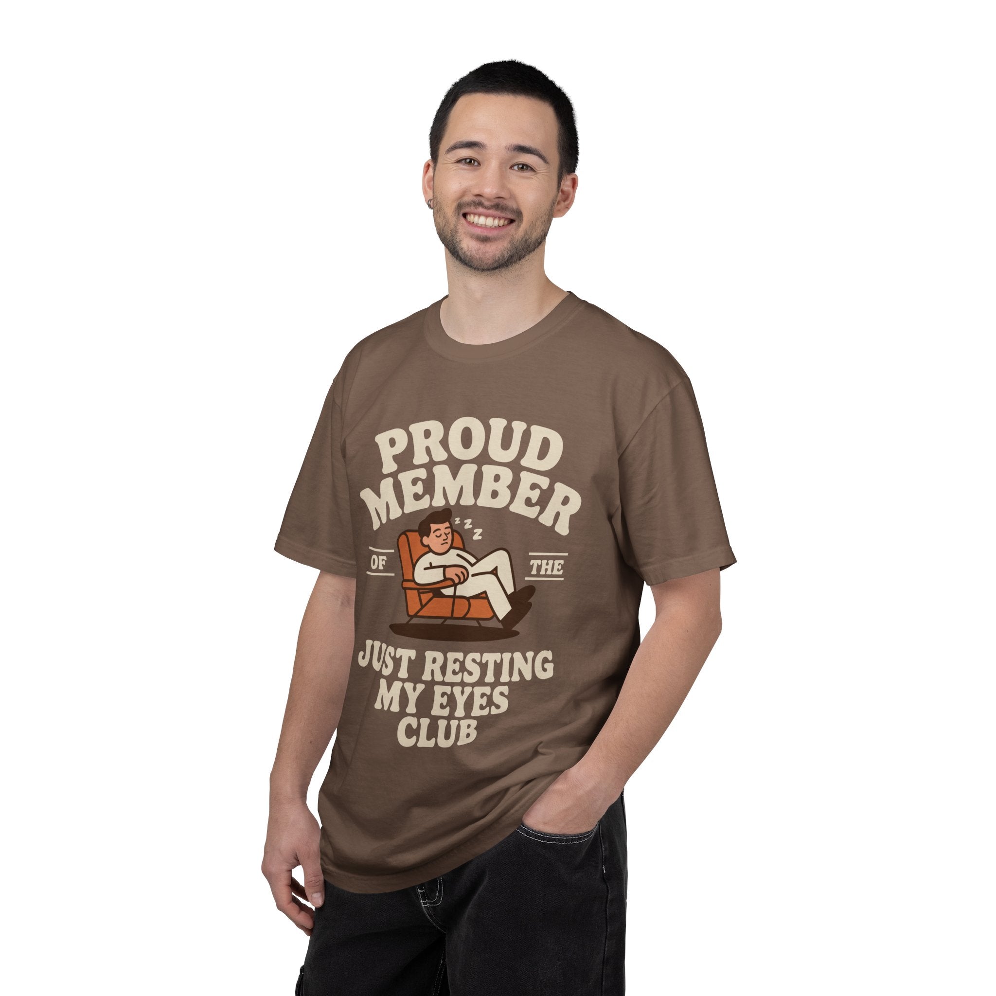 Funny Nap Lover Comfort Colors Shirt, Just Resting My Eyes Club Tee, Tired Adult Humor Shirt, Relaxation Graphic Tee Gif