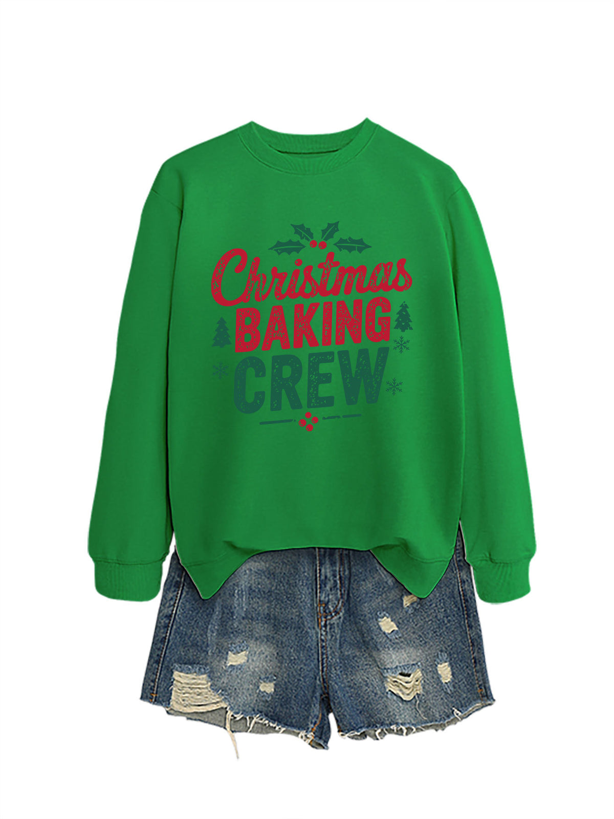 Ladies' Christmas baking crew sweatshirt