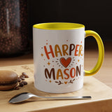 Personalized Couple Name Mug, Custom Names Coffee Mug, Matching Couple Gift, Anniversary Present for Husband and Wife, Romantic Mug