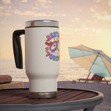 Besties Forever Travel Mug with Handle, Colorful Friendship Cup, Cute Best Friend Gift for Coffee Lovers and Daily Commutes