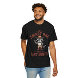 Funny Raccoon Shirt, Be A Smart One Not A Fart Sniffer Tee, Cowboy Raccoon Graphic T-Shirt, Funny Western Animal Gift