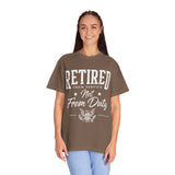 Retired From Service Not From Duty Shirt, Military Retirement T-Shirt, Veteran Gift for Men or Women, Patriotic Eagle Veterans Day Tee