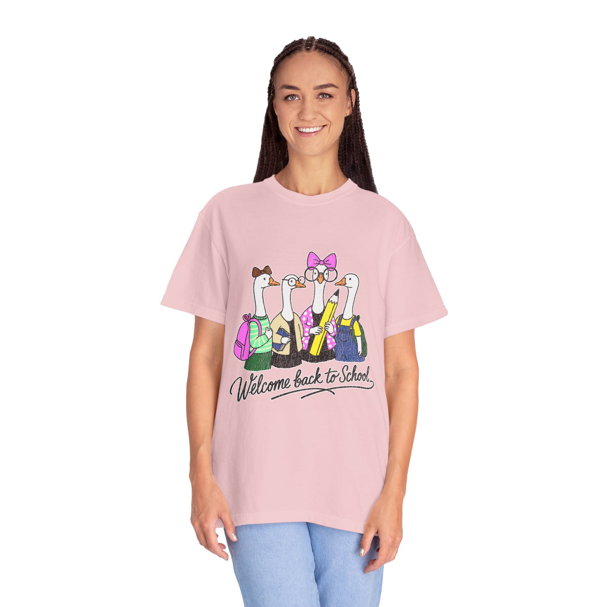 Welcome Back to School Goose T-Shirt, Funny Teacher Graphic Tee, Cute Student Shirt, First Day Classroom Outfit, Educator Gift Idea