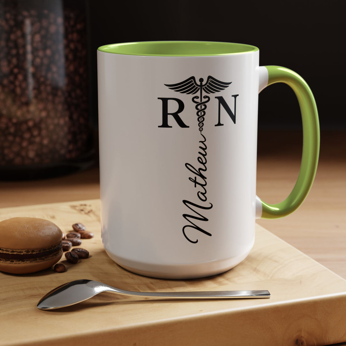Personalized RN Coffee Mug, Registered Nurse Gift, Custom Nurse Name Mug, Nursing School Graduation Gift, RN Appreciation Cup