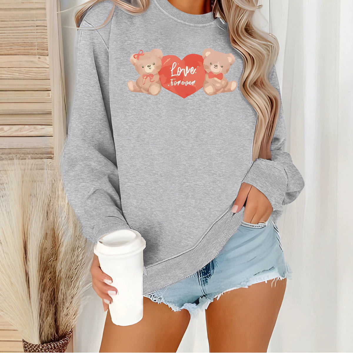 Bottom shirt with fleece hoodie