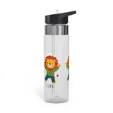 Personalized Lion Kids Water Bottle, Cute Safari Animal Gift, Boy Birthday Bottle, Jungle Theme School Bottle, Toddler Hydration Gift