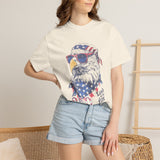Patriotic Eagle Graphic T Shirt, Vintage America 250 Tee, Land of the Free Shirt, Fourth of July USA Graphic Tee for Men Women