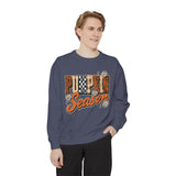 Pumpkin Season Sweatshirt, Retro Leopard Checker Fall Pullover, Cute Autumn Gift for Women, Cozy Thanksgiving October Outfit for Her
