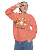 Funny Fall Goose Sweatshirt, Just a Fall Goose Autumn Pullover, Cute Cozy Gift for Bird Lover, Thanksgiving and October Outfit for Her
