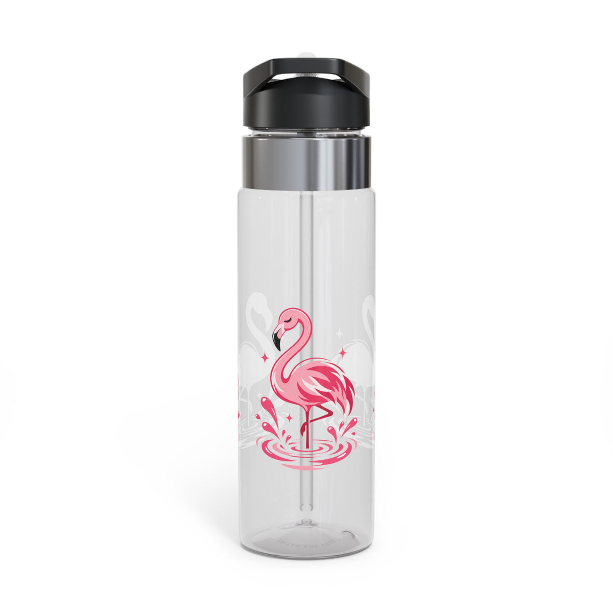 Pink Flamingo Water Bottle for Women and Girls, Tropical Summer Drink Bottle, Flamingo Lover Gift, Beach Vacation Gift for Her