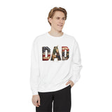 American Flag Dad Sweatshirt, Patriotic DAD Crewneck, USA Dad Sweatshirt, Father’s Day Gift for Dad, Fourth of July Apparel