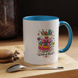 Teaching Is a Work of Heart Mug, Teacher Appreciation Coffee Cup, Thank You Gift for Educator, End of Year Classroom Keepsake for Her