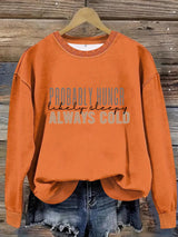 Round neck slogan printed pullover sweatshirt sweatshirt