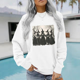 Printed pullover sweatshirt sweatshirt