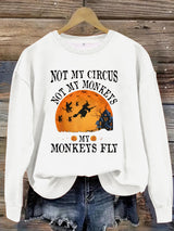Printed pullover sweatshirt sweatshirt