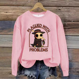 Printed pullover sweatshirt sweatshirt