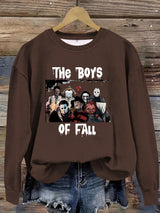 Printed pullover sweatshirt sweatshirt