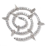 Hip-Hop Rap Black Panther Necklace Trendy Men's Niche Design Zirconia Necklace Fashion Accessories