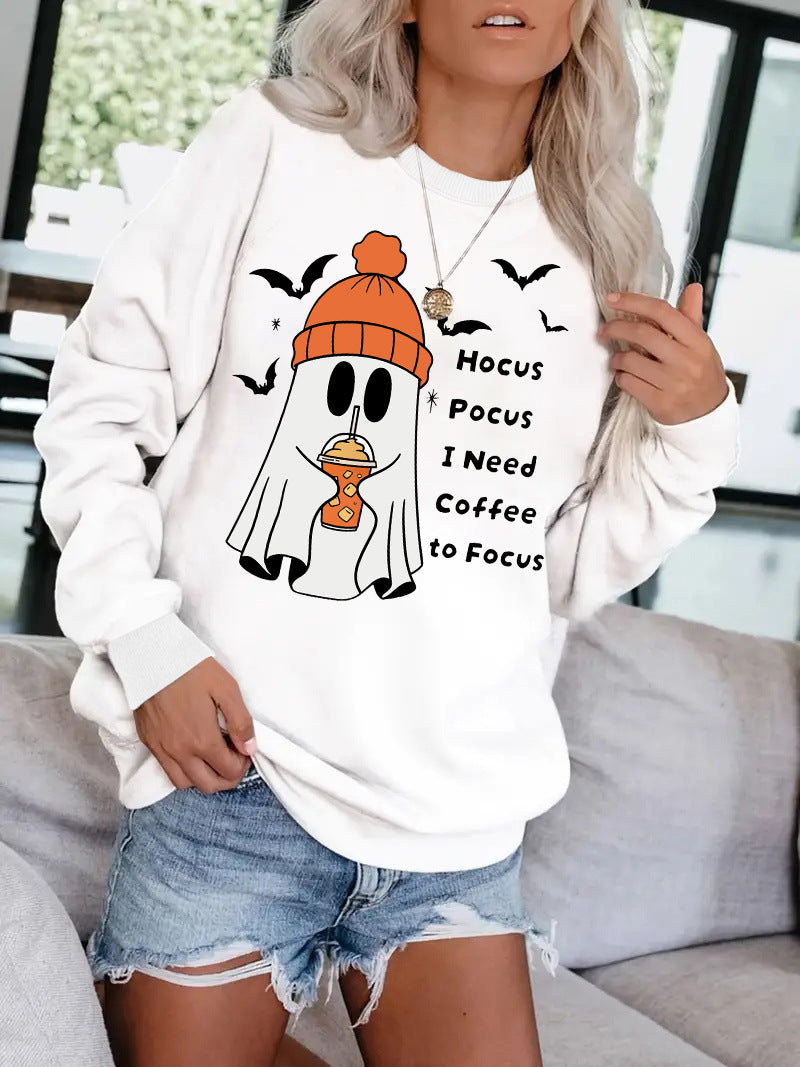Round necked hoodie ghost Halloween