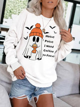 Round necked hoodie ghost Halloween