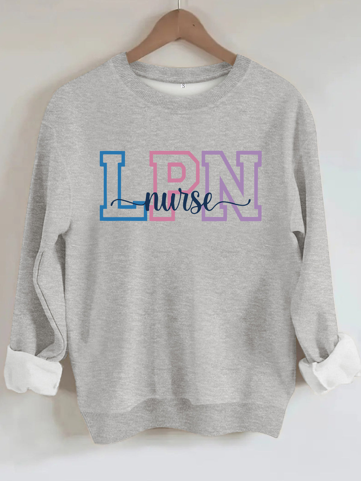 Printed loose women's fleece hoodie