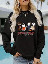 Printed pullover sweatshirt sweatshirt