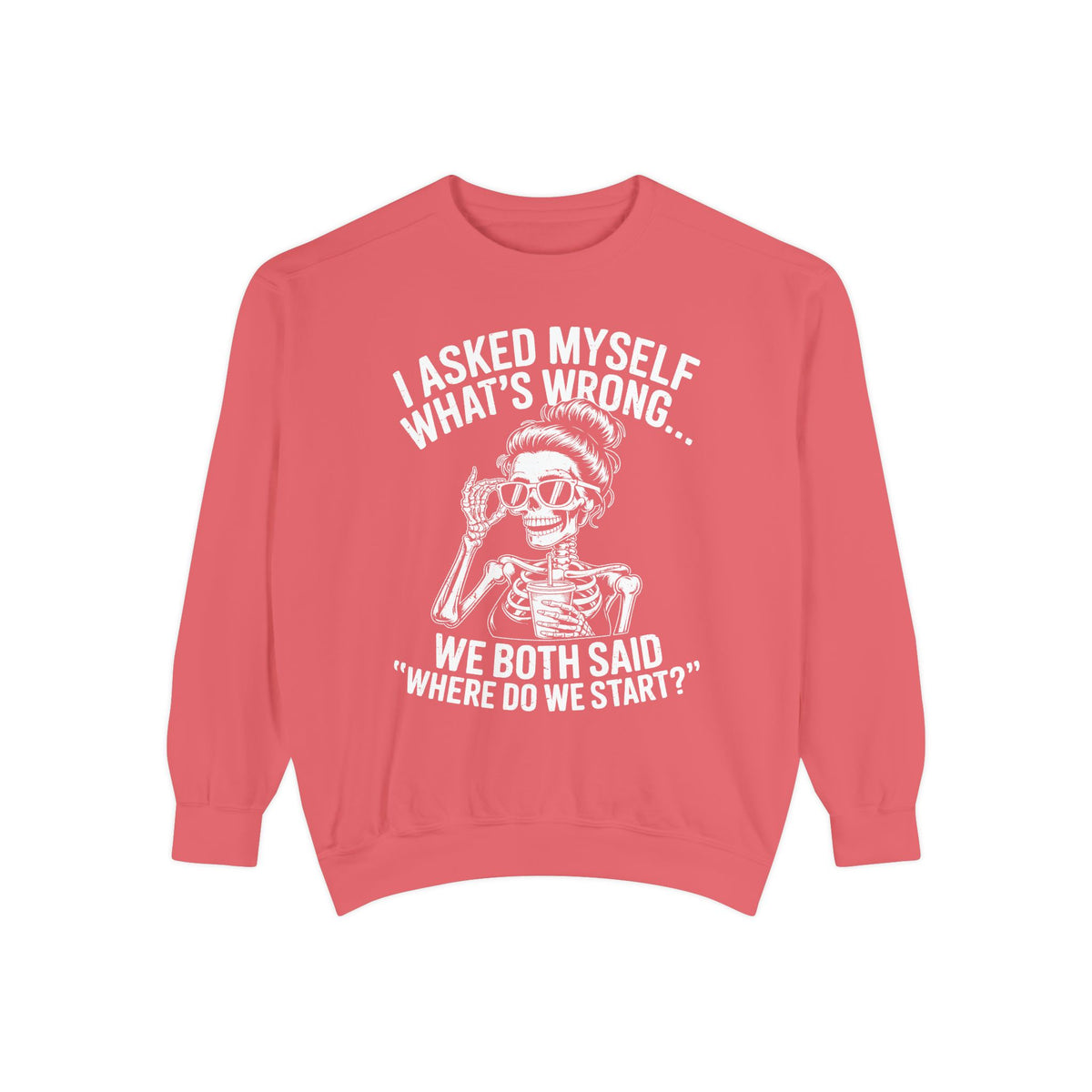 Funny Retro Humor Comfort Colors Sweatshirt, Sarcastic Vintage Graphic Sweatshirt for Women