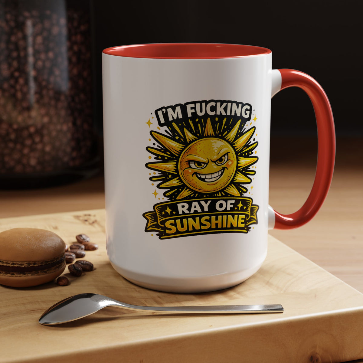 Funny Ray of Sunshine Mug, Sarcastic Sunshine Coffee Cup, Grumpy Personality Gift, Funny Coworker Mug, Humor Coffee Lover Gift