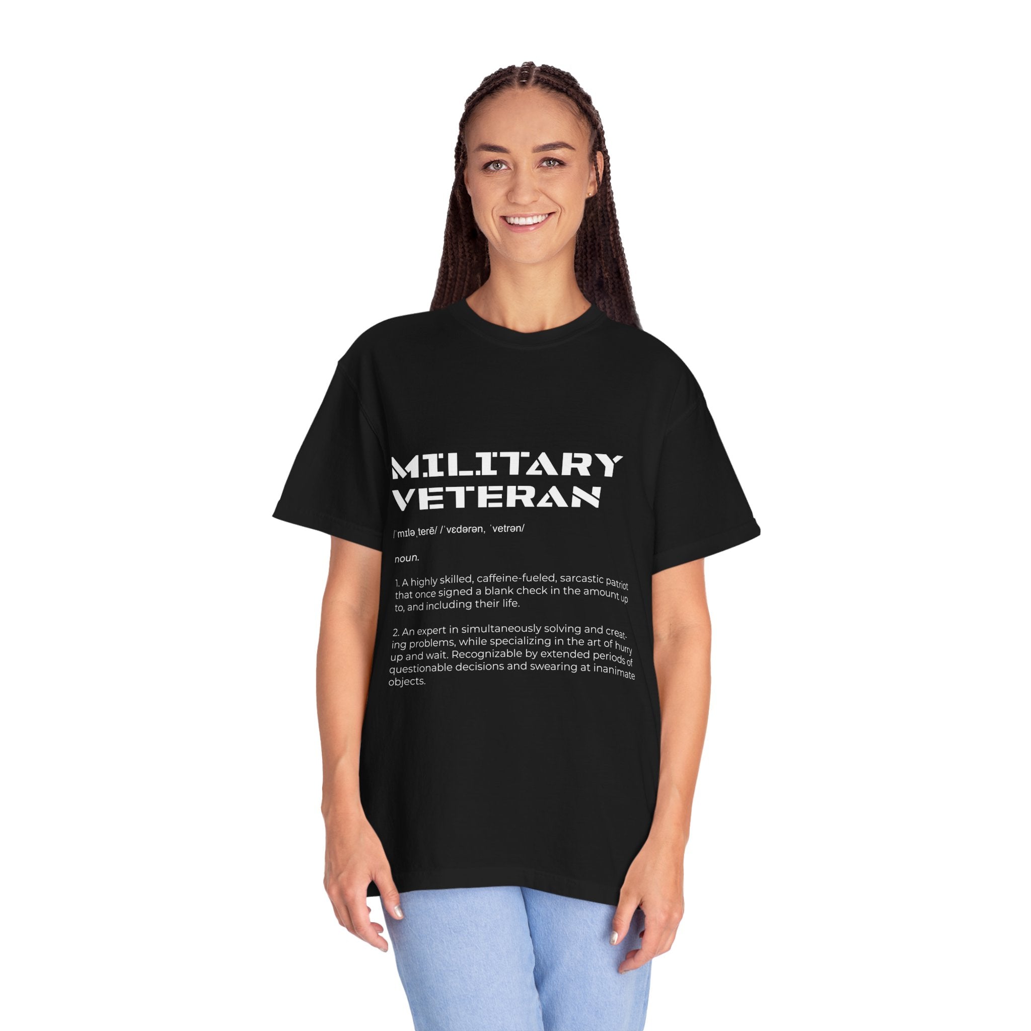 Military Veteran Definition Shirt, Funny Veteran T-Shirt, Sarcastic Armed Forces Gift, Retirement Tee for Soldier, Proud Service Member Top