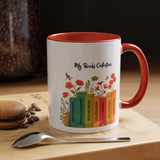 Book Lover Mug, Reading Coffee Mug, Cozy Reader Gift, Bibliophile Cup, Floral Books Mug, Bookworm Gift, Library Lover Present