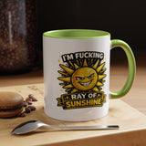 Funny Ray of Sunshine Mug, Sarcastic Sunshine Coffee Cup, Grumpy Personality Gift, Funny Coworker Mug, Humor Coffee Lover Gift