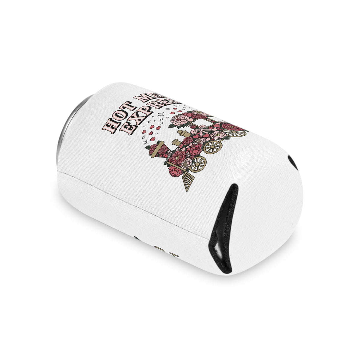 Hot Mess Express Can Cooler, Floral Drink Sleeve, Funny Gift for Busy Moms, Besties, Coworkers and Chaos Coordinators