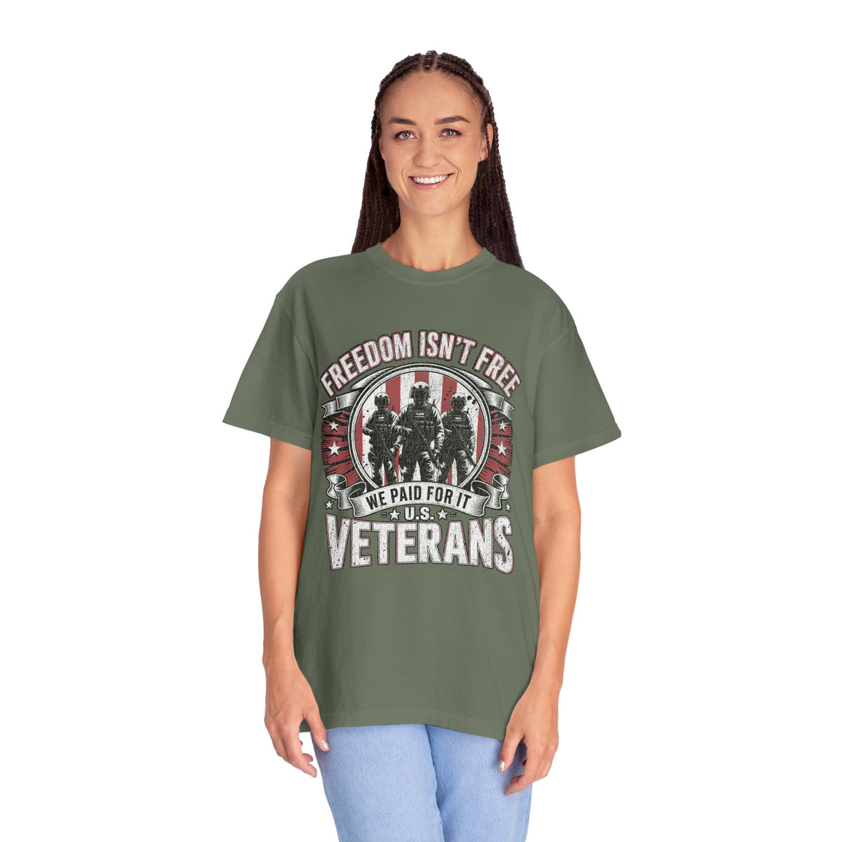 Freedom Isn't Free Veteran Shirt, Military Veteran T Shirt, U.S. Veterans Patriotic Tee, American Flag Military Gift, Veteran Pride Shirt