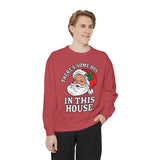 There's Some Ho's in This House Sweatshirt, Funny Santa Christmas Crewneck, Adult Holiday Party Pullover, Naughty Gift for Friends