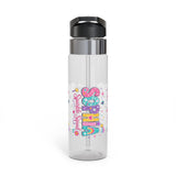 Personalized Girls Water Bottle, Custom Name Kids Gift, Cute Girl Birthday Present, Sparkle Water Bottle for Young Girls