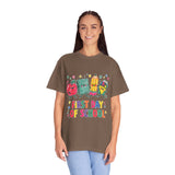 First Day of School T-Shirt, Colorful School Supplies Graphic Tee, Cute Teacher Outfit, Student Back to Class Gift, Classroom Shirt