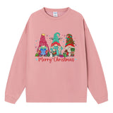 Christmas Gnome Trio Sweatshirt, Christmas Graphic Crewneck Pullover