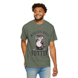 Funny Otter Dad Comfort Colors Shirt, World’s Best Fotter Graphic Tee, Cute Father’s Day Shirt, Animal Lover Dad Gift Tee