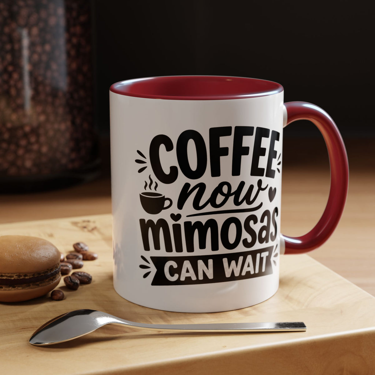 Funny Coffee Lover Mug, Coffee Now Mimosas Can Wait Mug, Brunch Coffee Cup, Caffeine Lover Gift, Morning Coffee Mug for Friends