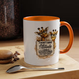 Funny Giraffe Coffee Mug, I Don't Have Attitude I Have A Personality You Can't Handle Mug, Sarcastic Animal Lover Gift