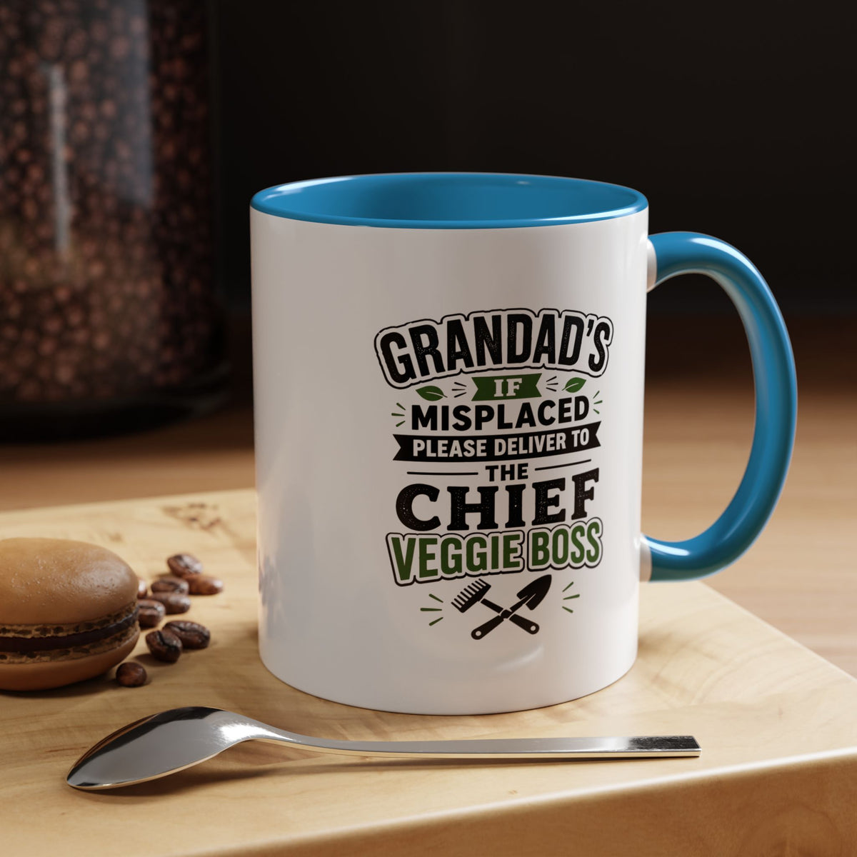 Funny Granddad Gardening Mug, Misplaced Veggie Boss Coffee Cup, Gift for Grandpa Gardener, Fathers Day Birthday Present, Garden Humor