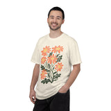 Orange Daisy Graphic Shirt, Retro Floral T-Shirt for Flower Lovers, Groovy Botanical Tee, Cheerful Garden Gift for Women and Gardeners