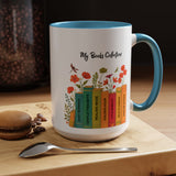 Book Lover Mug, Reading Coffee Mug, Cozy Reader Gift, Bibliophile Cup, Floral Books Mug, Bookworm Gift, Library Lover Present